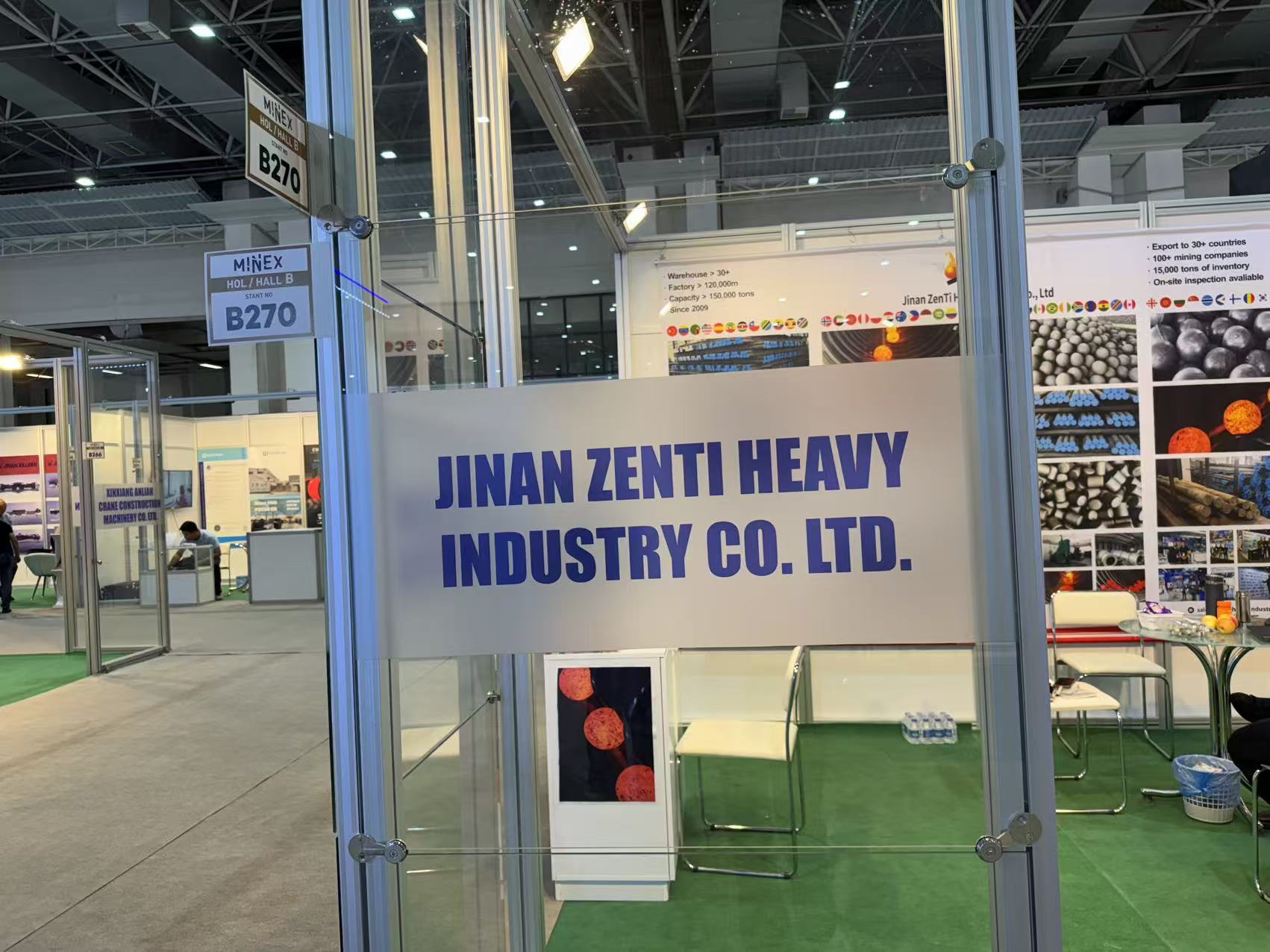 Jinan Zenti Heavy Industry au salon MINEX Mining Expo, Izmir, Turquie